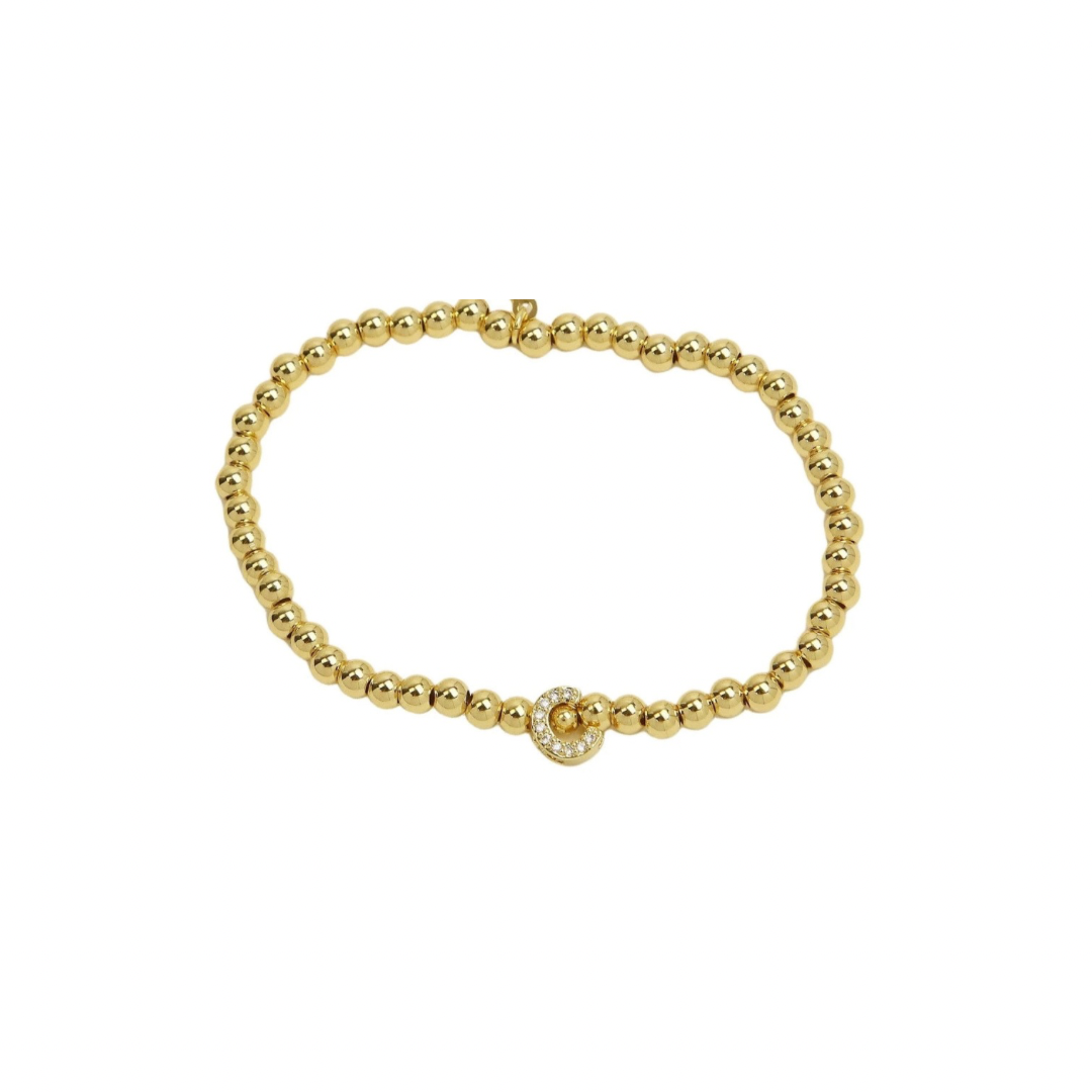Initial Bead Bracelet